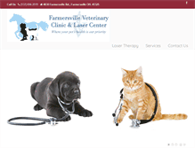Tablet Screenshot of farmersvillevetclinic.com